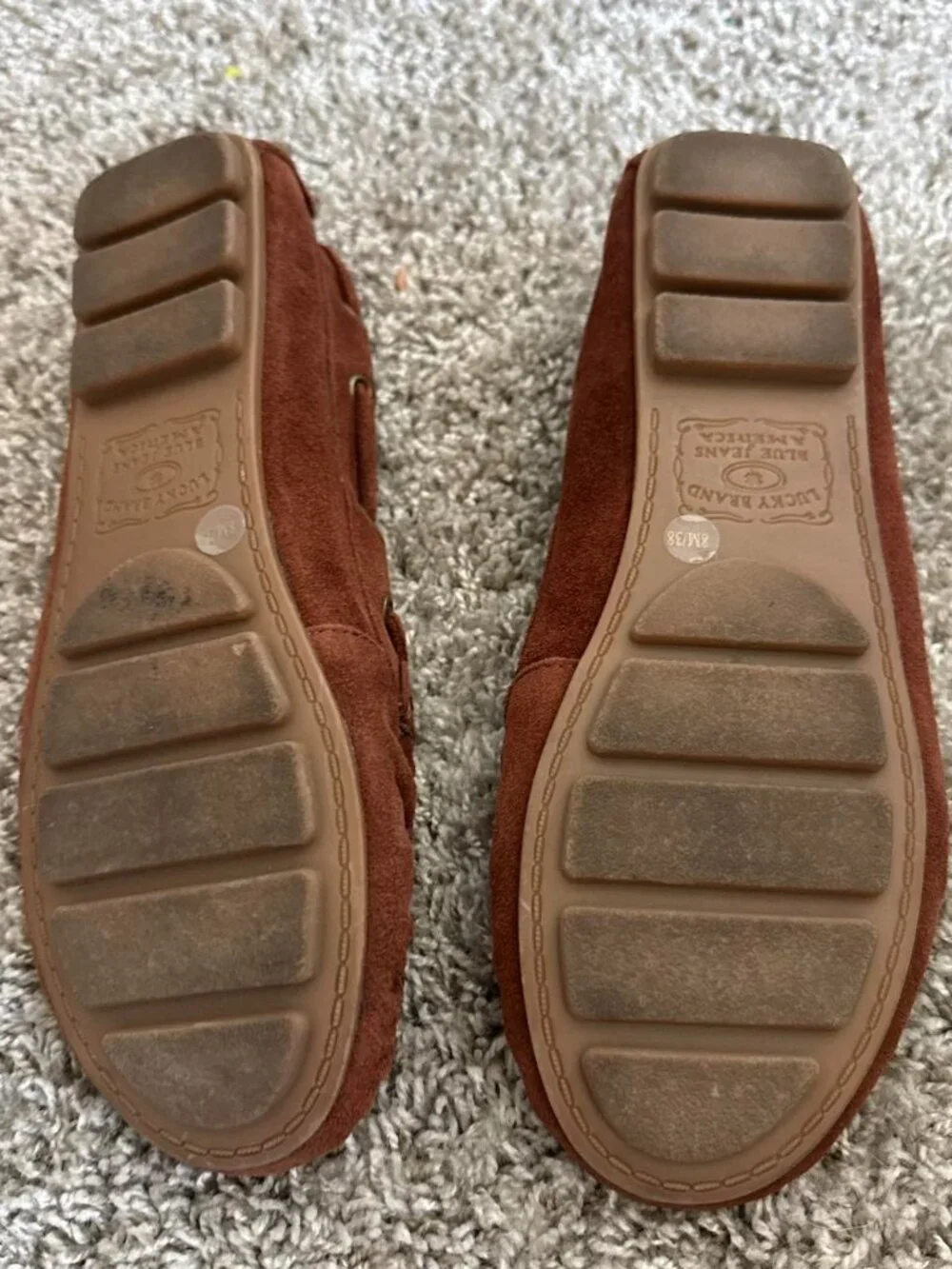 Lucky Brand Women's Brown and Tan Loafers